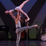 Reed Tankersley and Kara Chan in Murray Louis' Four Brubeck pieces. Now Twyla Tharp dancers